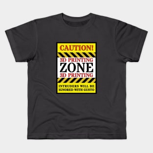 3d Printing Zone Kids T-Shirt